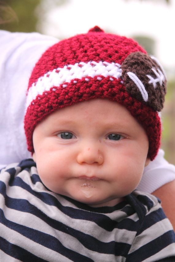 Crochet Alabama Football Beanie