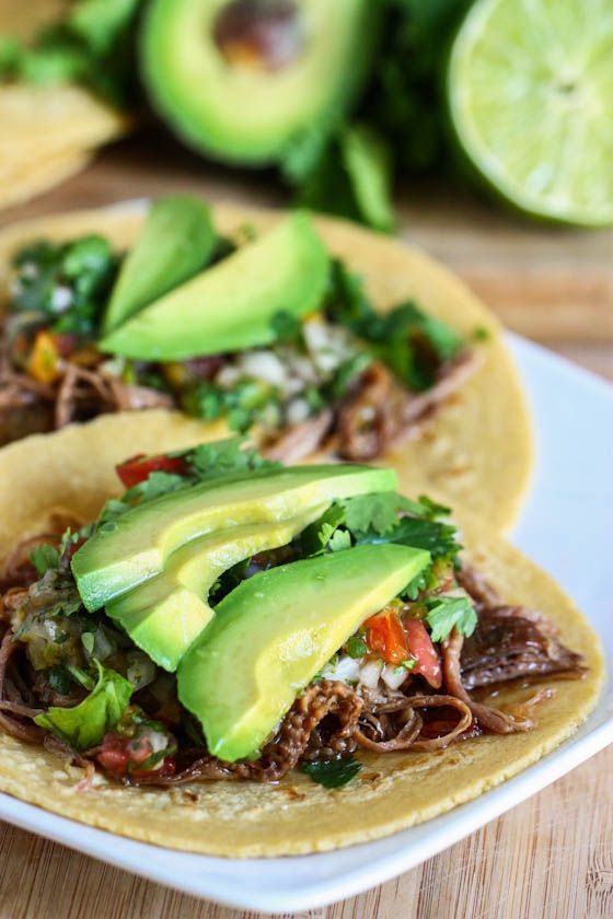 Crock Pot Beef Carnitas Tacos