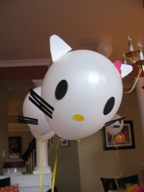 DIY Hello Kitty Balloons