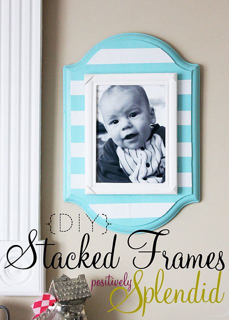 DIY Stacked Wall Frames #crafts