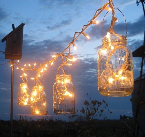DIY patio lanterns