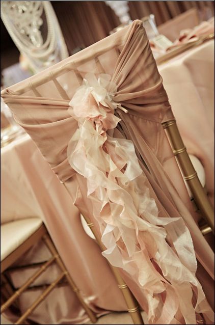 DIY wedding chair sash