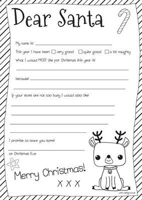 Dear Santa letter