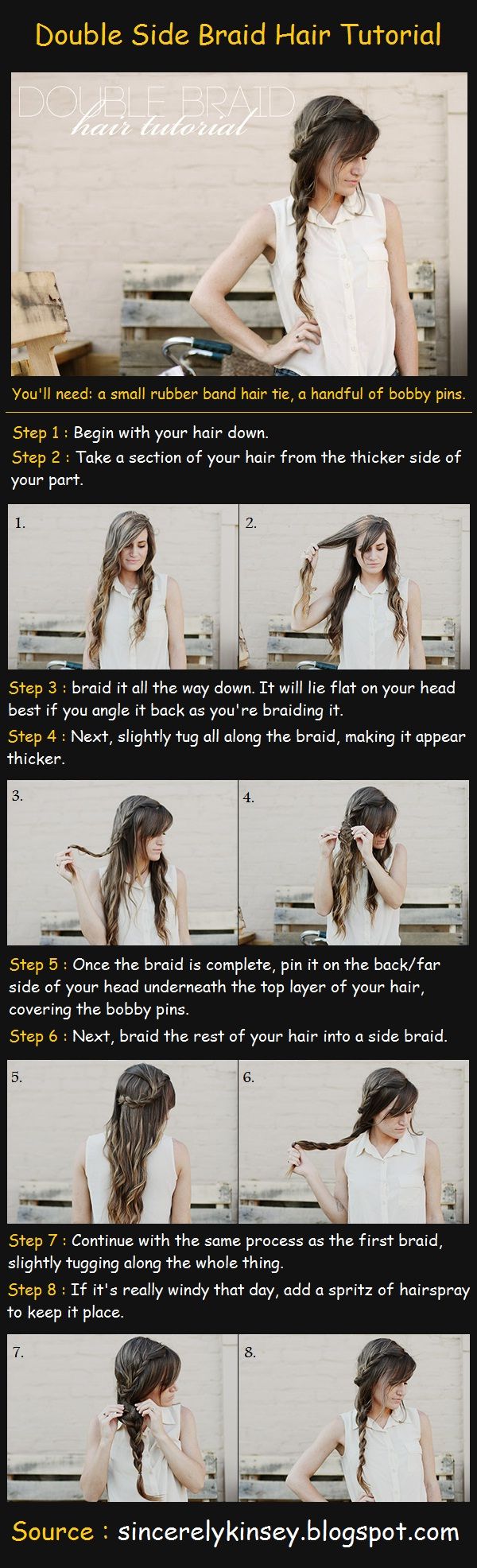 Double Side Braid Hair Tutorial