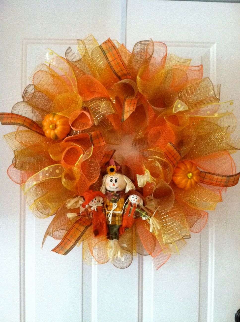 Fall Mesh Wreath.