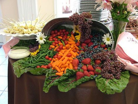 Fall reception – food display idea