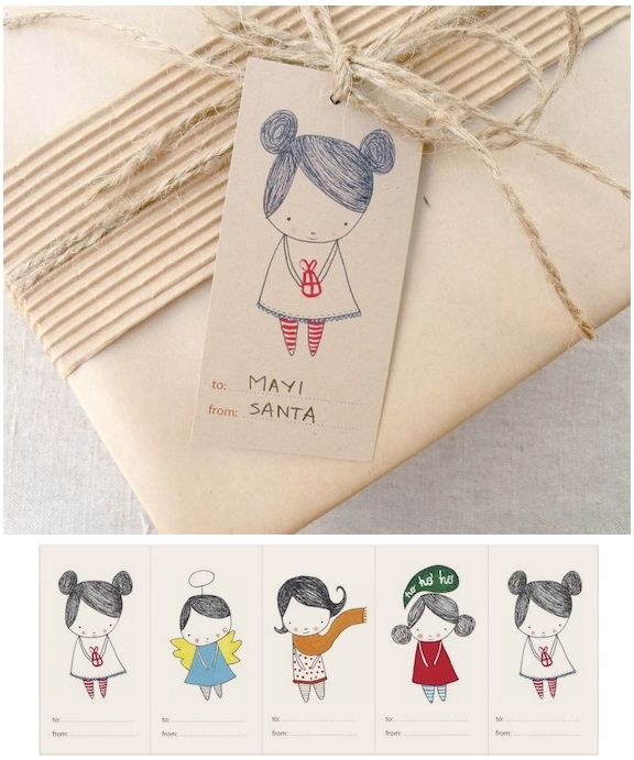 Free printable gift tags.