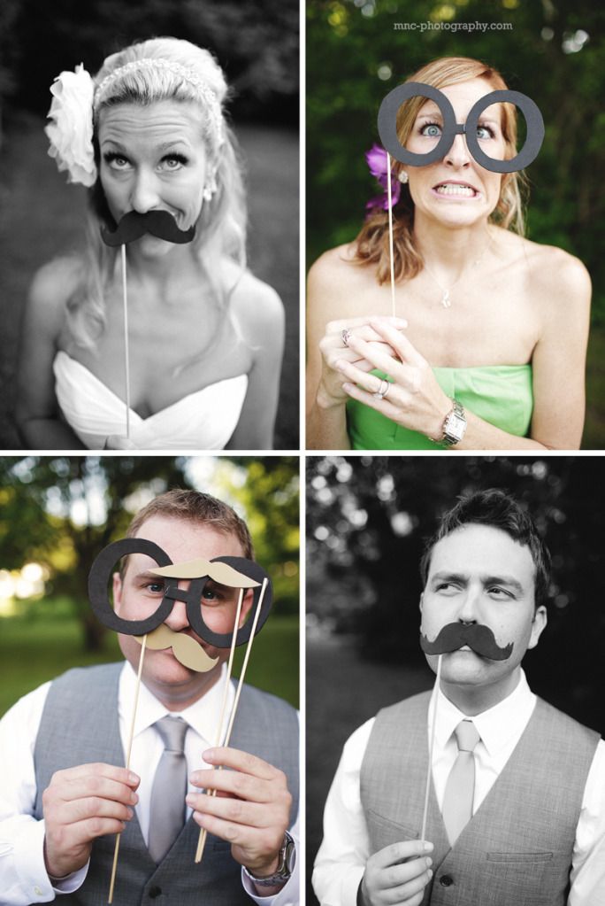 Fun photo booth props! #wedding #midwest