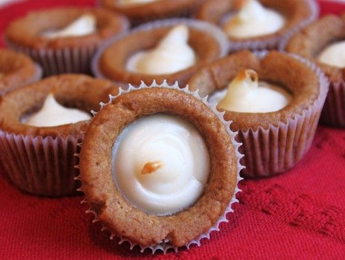 Gingerbread Cheesecake Bites.  4 Ingredients!