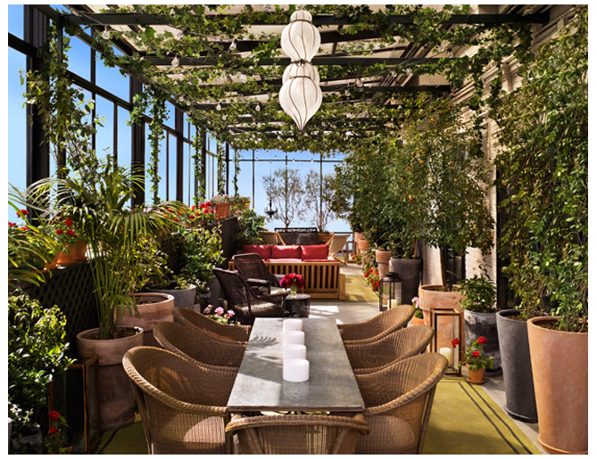 Gramercy Park Hotel terrace