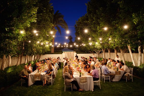Great ambiance for an outdoor reception #weddings