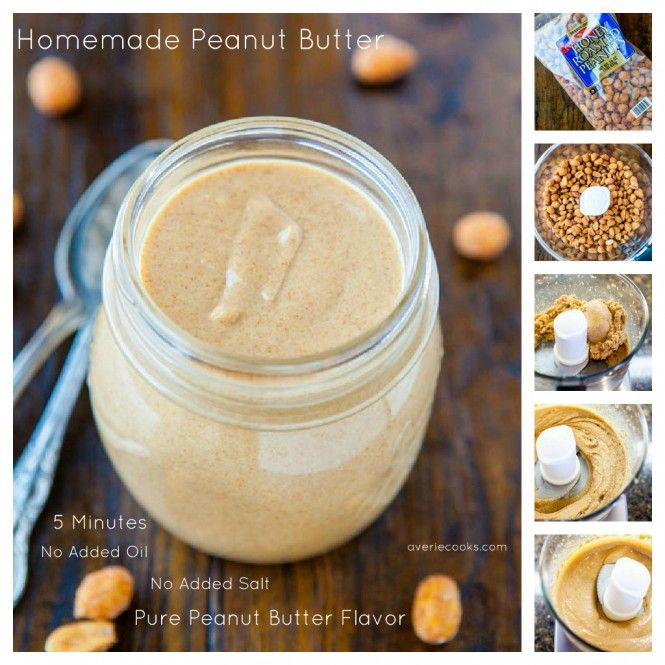 Homemade Peanut Butter in 5 minutes – No oil, no salt