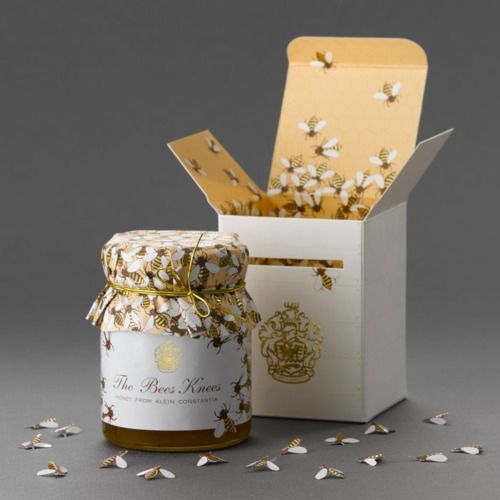 Honey packaging for Klein Constantia Farm