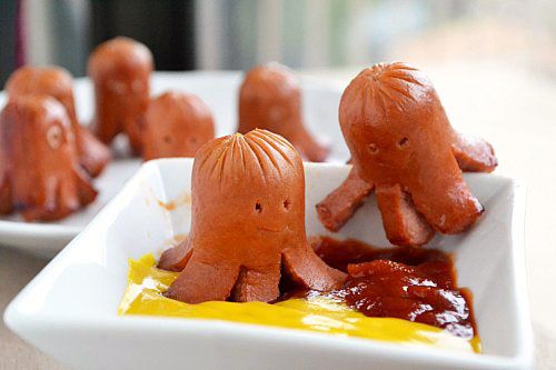 Hot dog octopus