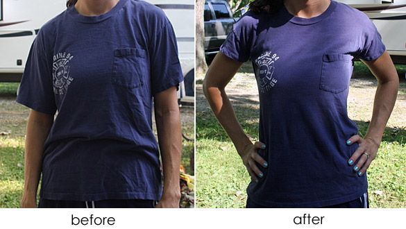 How to make a t-shirt fit