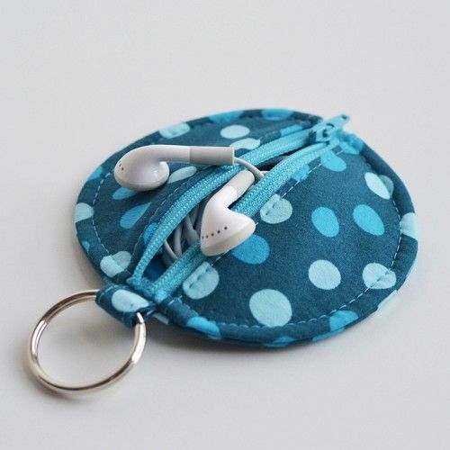 I've made so many of these that I've lost count. Earbud Pouch Tutorial.
