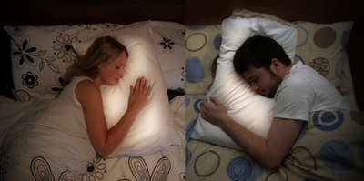 If we're ever apart…Long distance pillow: lights up when the other person