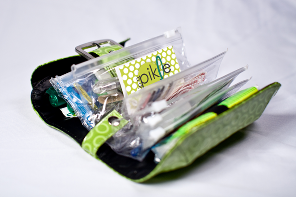 In A Pickle bag. Super cute bag filled with EVERYTHING you could ever need when 