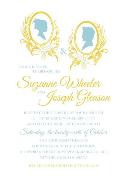 #Invitation #Wedding #Cameo #Silhouette #Invitation Invitation