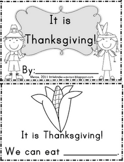 It is Thanksgiving…emergent reader.