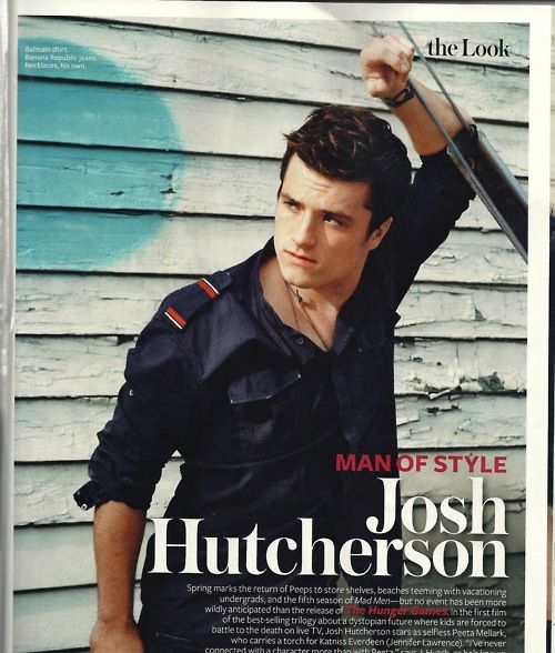 Josh Hutcherson in InStyle Magazine April 2012