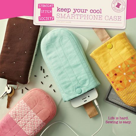 Keep Your Cool Smartphone Case sewing pattern: from the folks behind Oliver + S