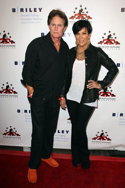 Kris Jenner and Gene Simmons at boxing benefit