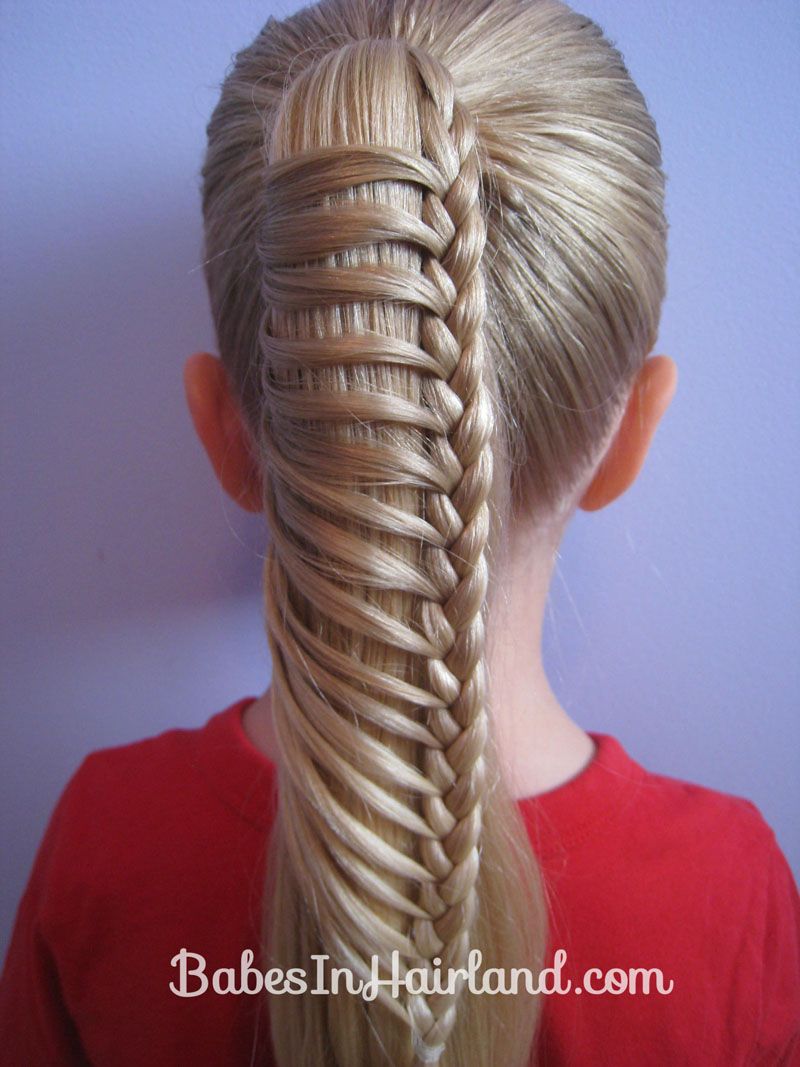 Ladder Braid Someone needs to try this on African American hair. This is unique