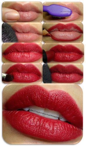 Long lasting red lip #tutorial