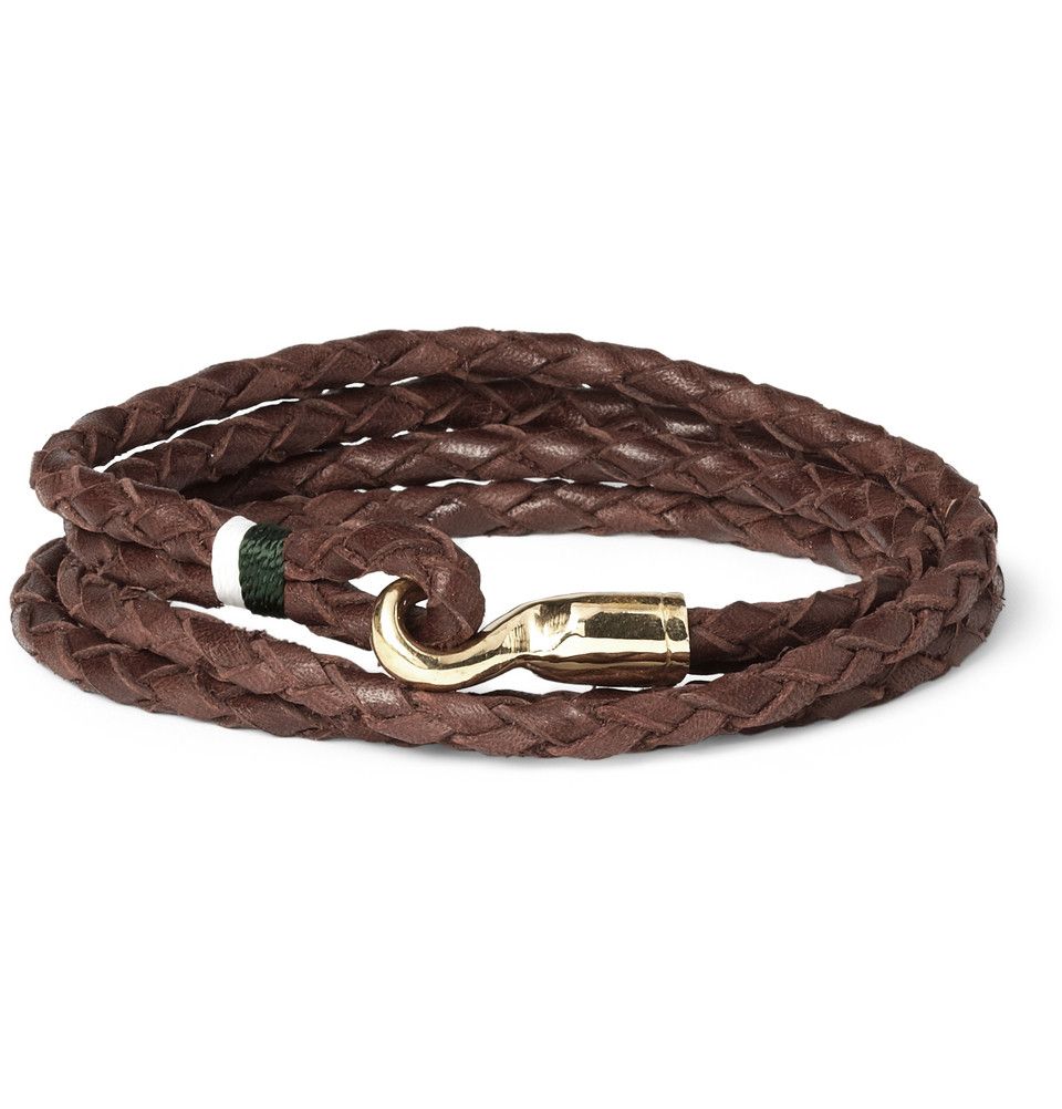 Miansai  Trice Woven-Leather Bracelet