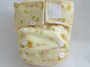 Newborn cloth diapers.