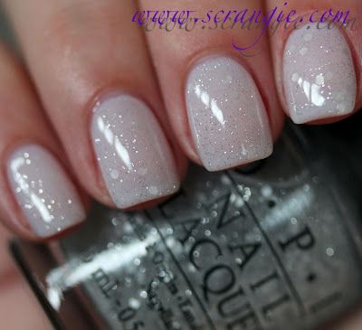OPI Pirouette My Whistle (one coat) over Don't Touch My Tutu!