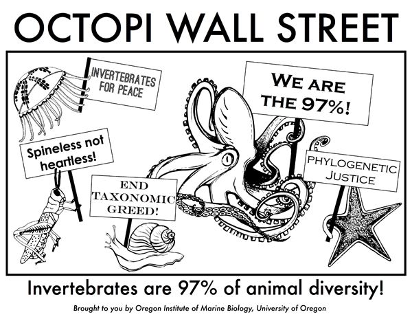 Octopi Wall Street: Invertebrates are 97% of animal diversity!