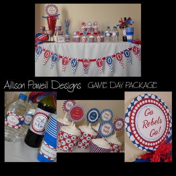 Ole Miss tablescape