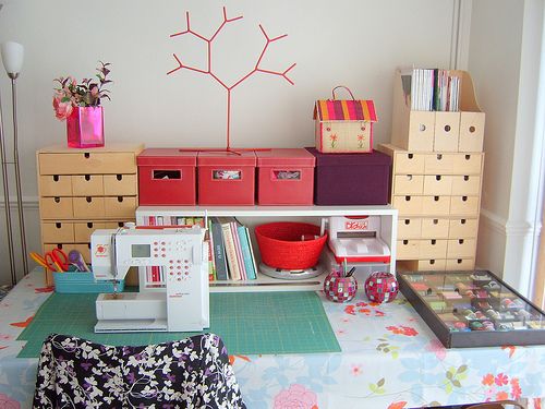 Organizing your sewing space: small spaces