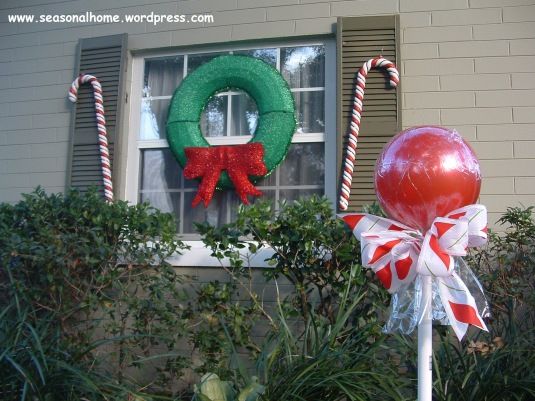 Outdoor Christmas Lollipops