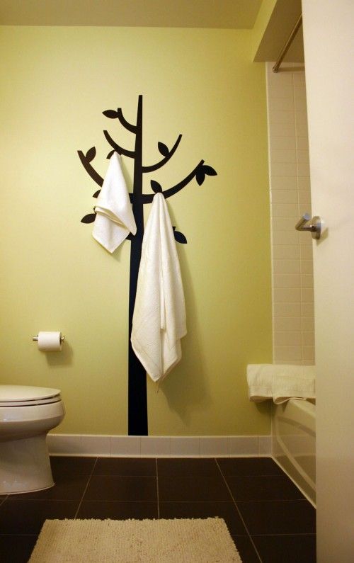 Paint the tree and add the hooks.