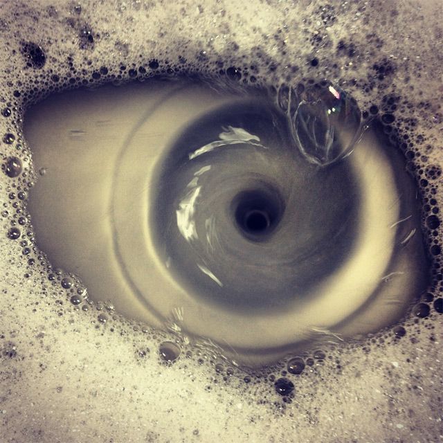 Photograph of a Draining Sink is Looking at You