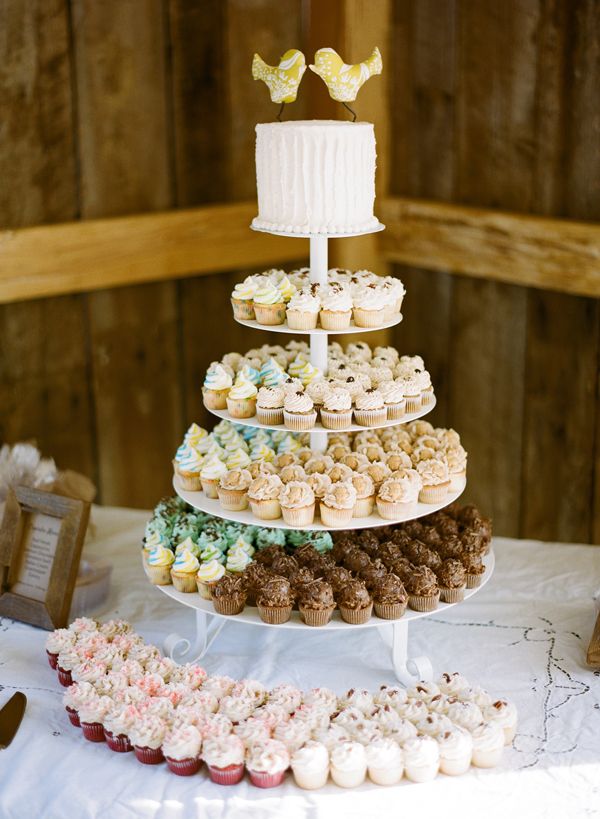 Precious and yummy cupcake wedding cake!