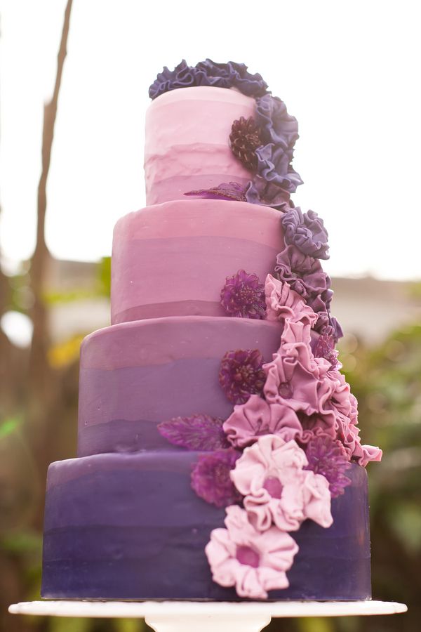 Purple Ombré Cake