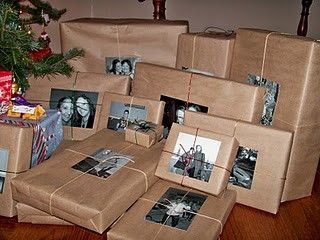 Put pictures of who the present belongs to on the present. Love this idea!