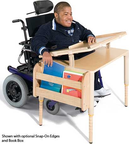 *Rifton MultiDesks - Wheelchair Desks:  This specialized desk is commonly used b