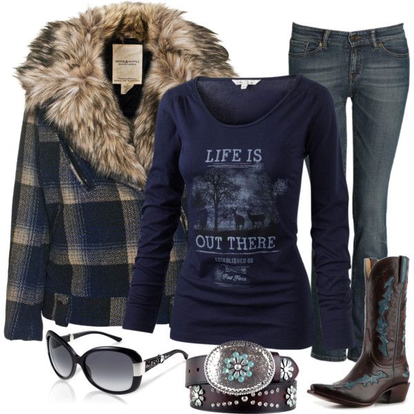 Saturday out Christmas shopping, created by country-girls-world on Polyvore