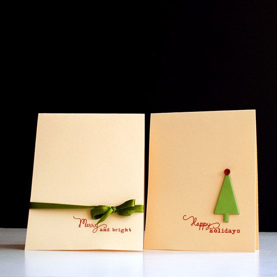 Simpe DIY Christmas cards (link to printable, or create similar)