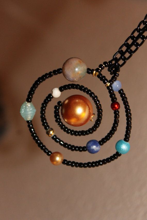 Solar system necklace – like the concept