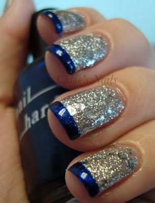 Sparkles with blue tips. I like this xx