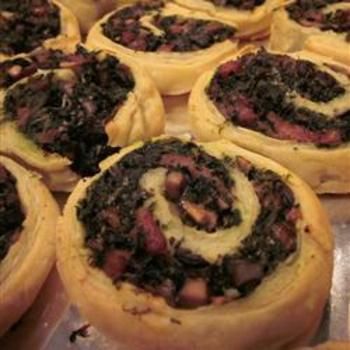 Spinach and Mushroom Pinwheels