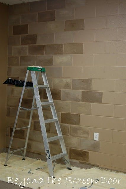 Terrific Idea to fix up that cinder block basement –