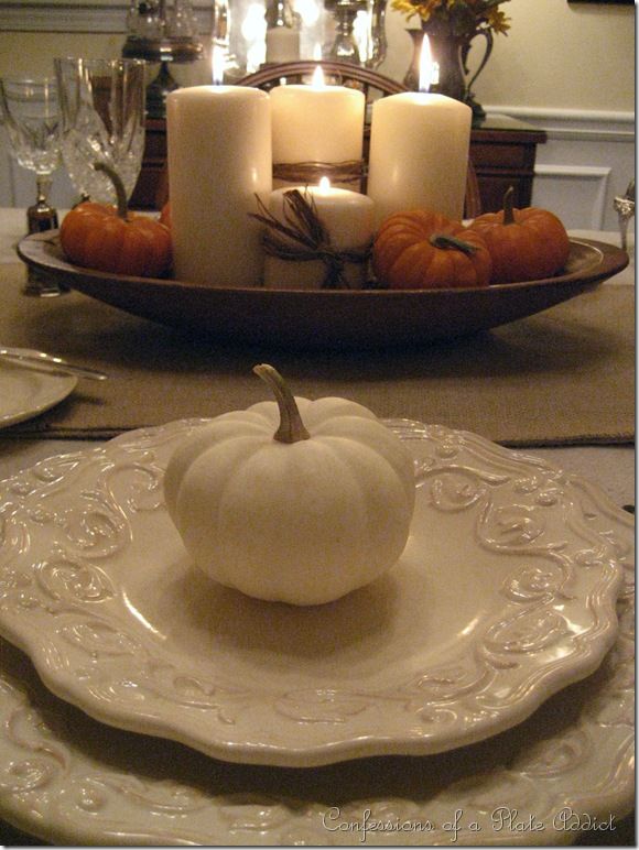 Thanksgiving table setting