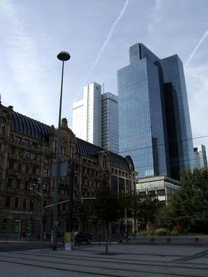 The Financial District in Frankfurt